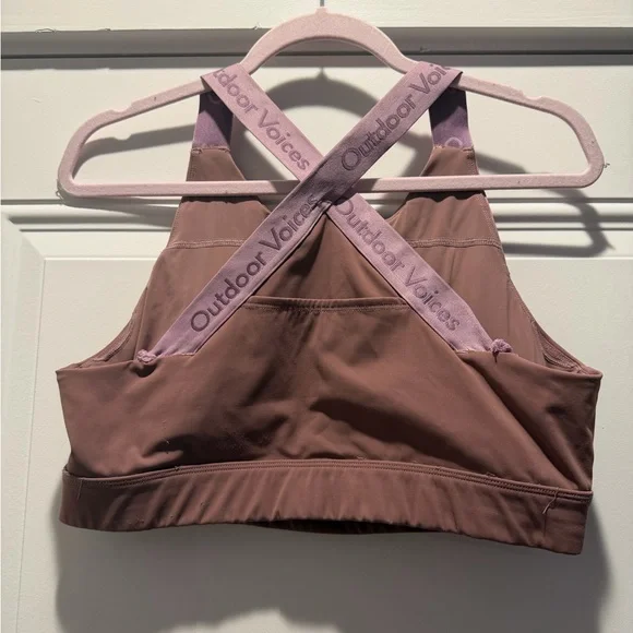 Outdoor Voices Women's Dusty Rose Sports Bra - L - Picture 3 of 3